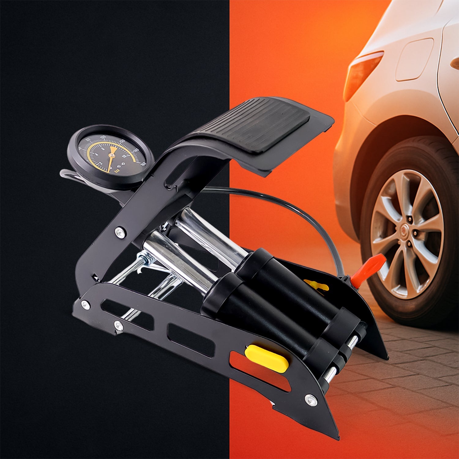 Portable High Pressure Foot Air Pump Compressor for Car and Bike Portable High Pressure Foot Air Pump Compressor for Car and Bike